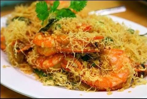 Malaysian Butter Prawns 蛋丝奶油虾