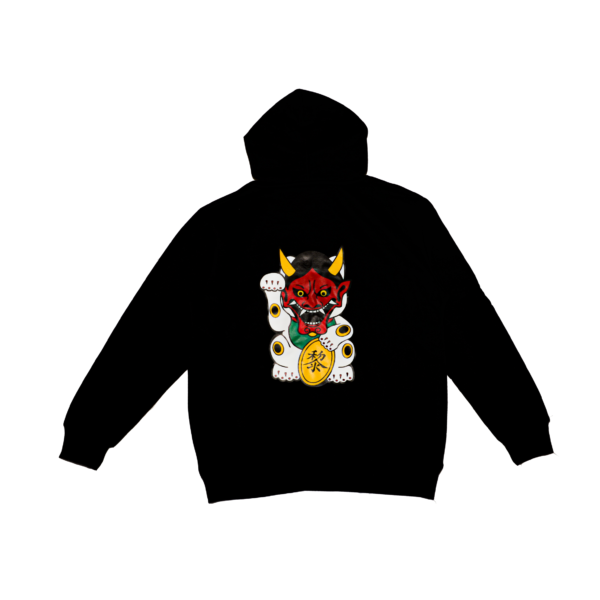 ManekiOni Hoodie Black