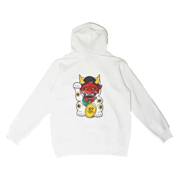 ManekiOni Hoodie White